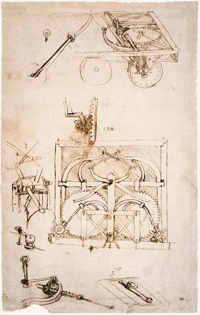 Automobile (Voiture) de Léonard de Vinci